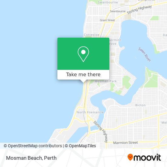 Mosman Beach map