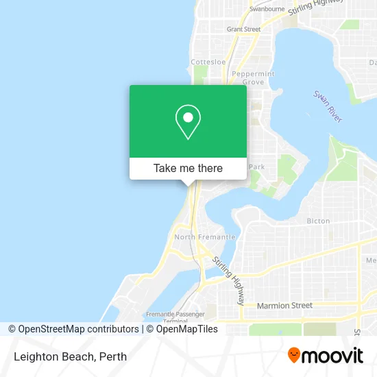 Leighton Beach map
