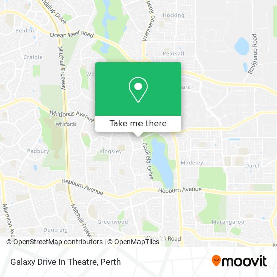 Mapa Galaxy Drive In Theatre