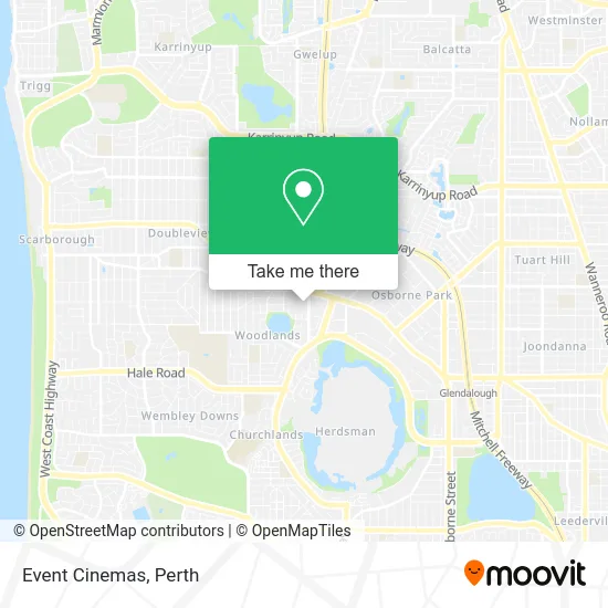 Mapa Event Cinemas