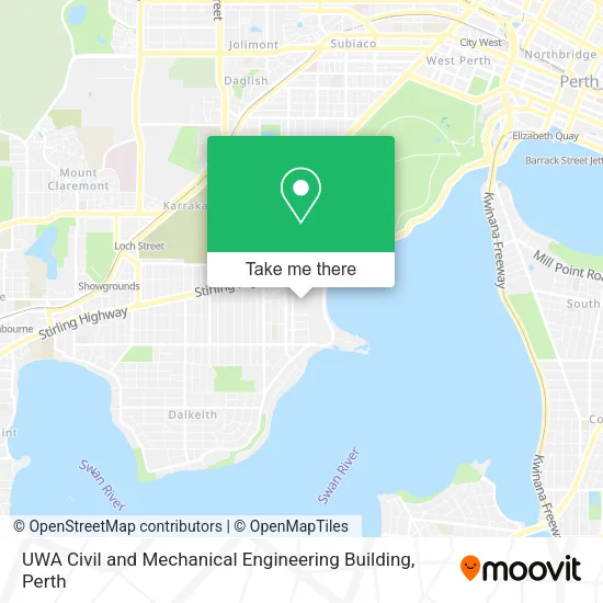 UWA Civil and Mechanical Engineering Building map