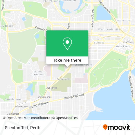 Mapa Shenton Turf