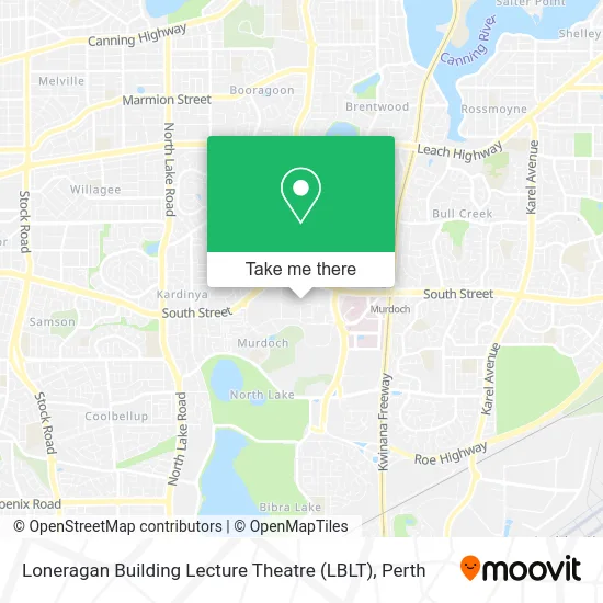 Mapa Loneragan Building Lecture Theatre (LBLT)