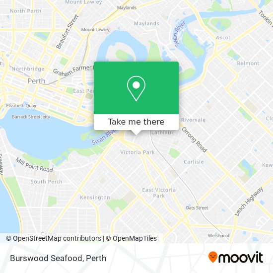 Burswood Seafood map