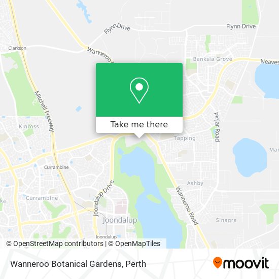 Wanneroo Botanical Gardens map