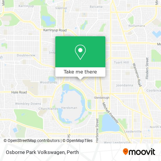 Osborne Park Volkswagen map