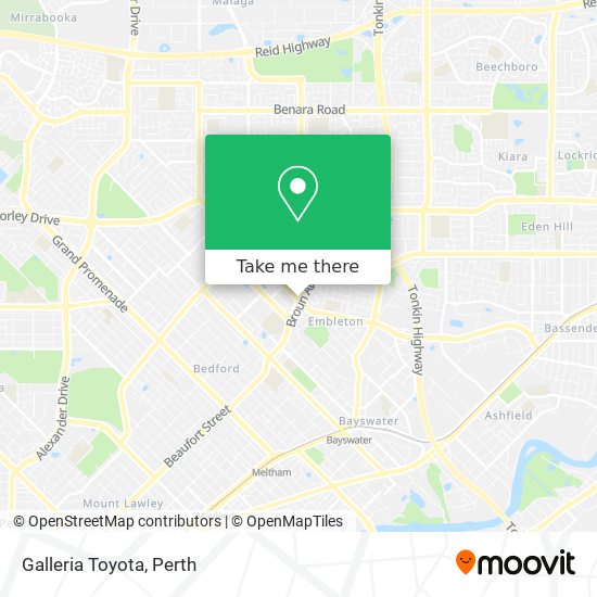 Galleria Toyota map