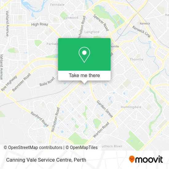 Mapa Canning Vale Service Centre