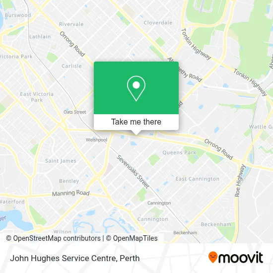 Mapa John Hughes Service Centre