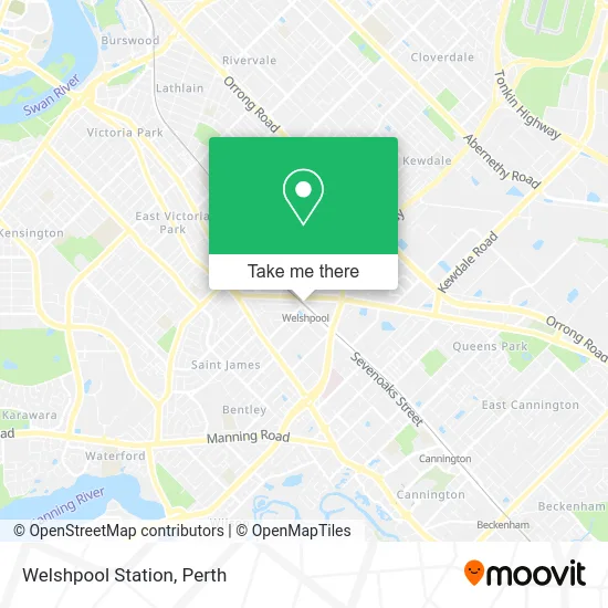Mapa Welshpool Station
