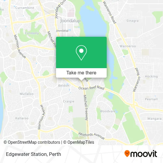 Mapa Edgewater Station