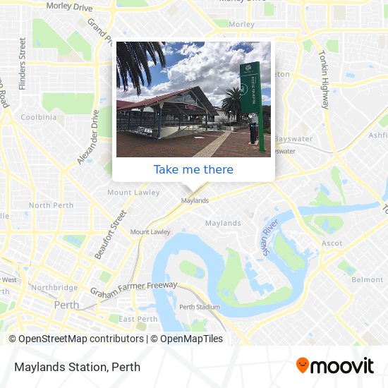 Maylands Station map