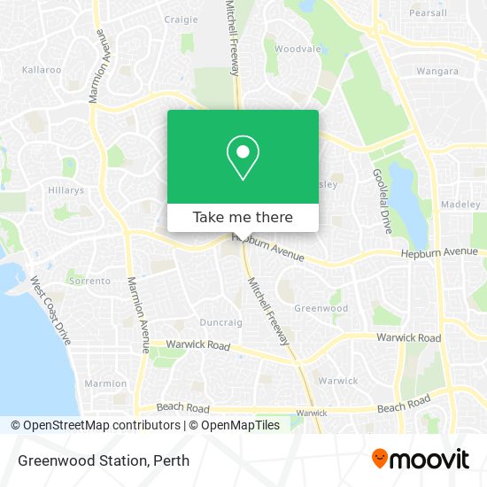Greenwood Station map