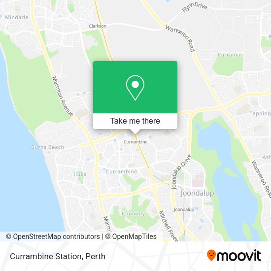 Currambine Station map