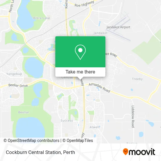 Mapa Cockburn Central Station