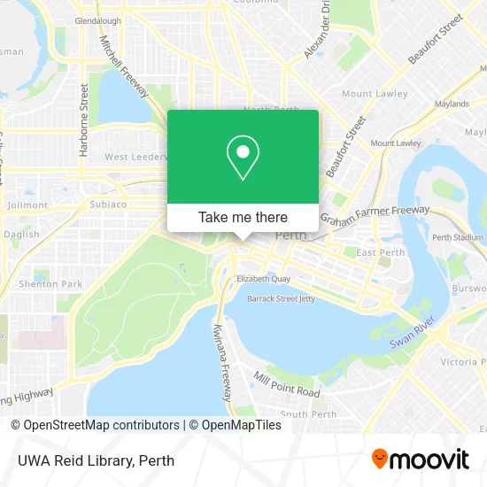 UWA Reid Library map