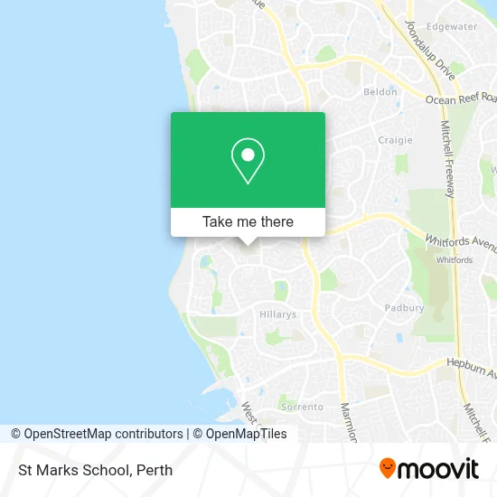 Mapa St Marks School