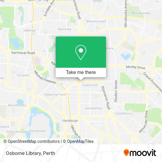 Mapa Osborne Library