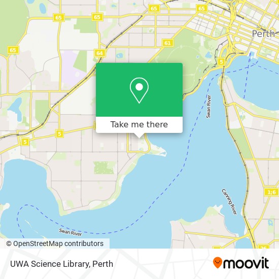 UWA Science Library map