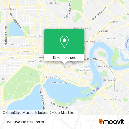 Mapa The Hive Hostel