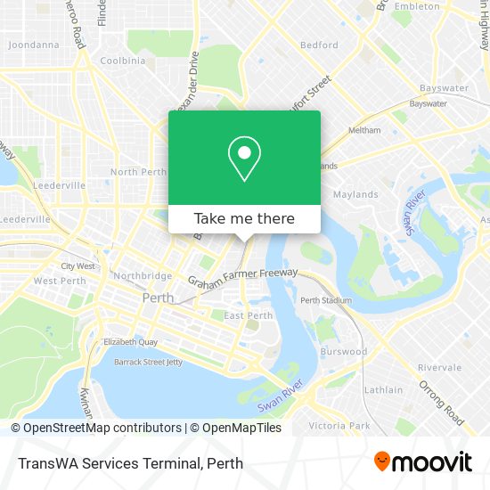 TransWA Services Terminal map