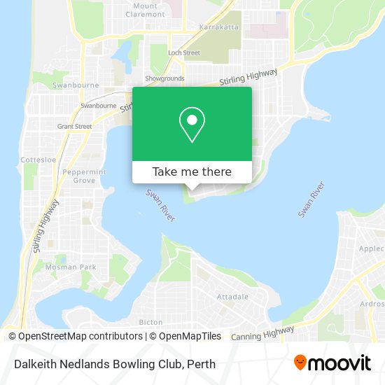 Dalkeith Nedlands Bowling Club map