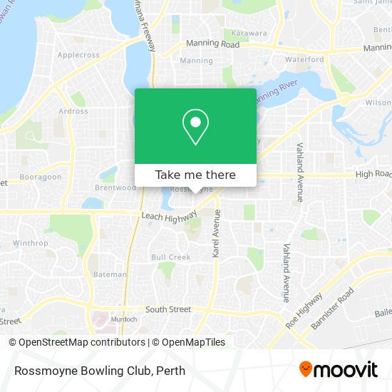 Mapa Rossmoyne Bowling Club