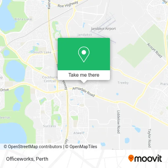 Officeworks map