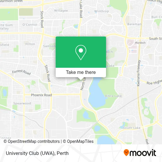 Mapa University Club (UWA)