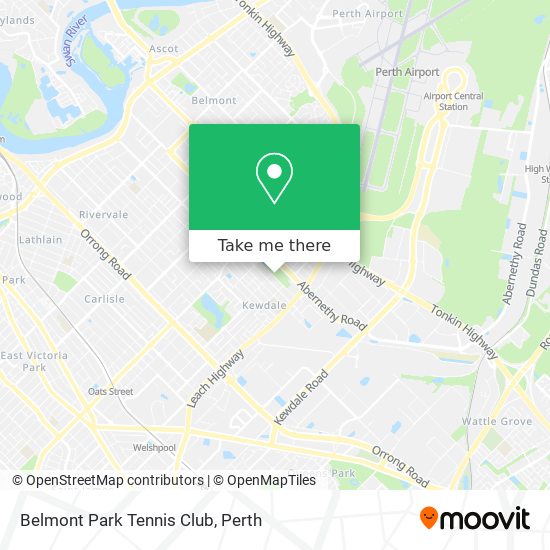 Belmont Park Tennis Club map