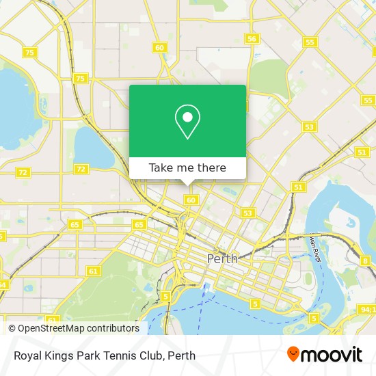 Royal Kings Park Tennis Club map