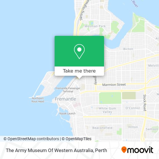 The Army Museum Of Western Australia map