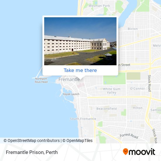 Mapa Fremantle Prison