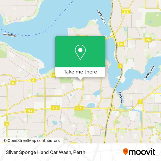 Silver Sponge Hand Car Wash map