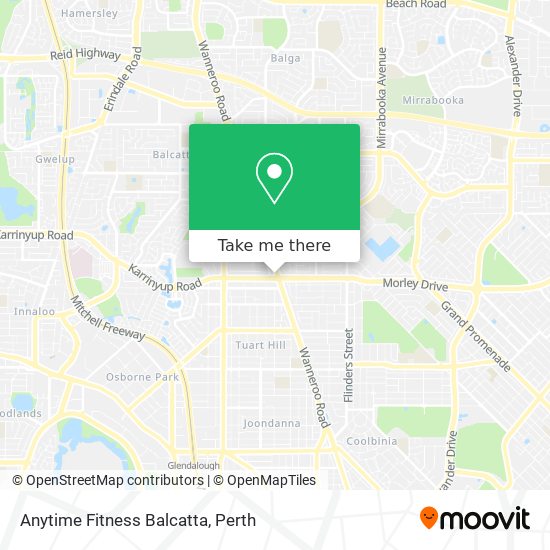 Anytime Fitness Balcatta map