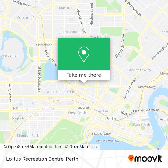 Loftus Recreation Centre map
