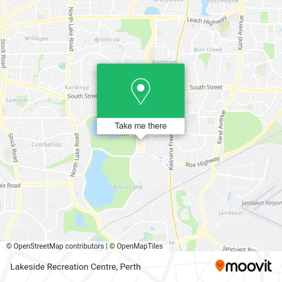 Mapa Lakeside Recreation Centre