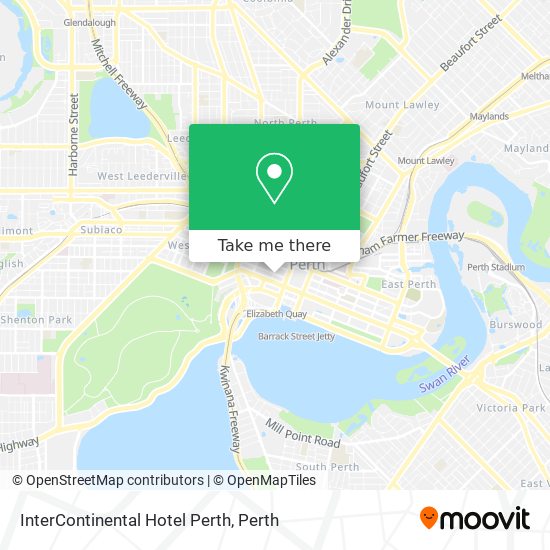 Mapa InterContinental Hotel Perth