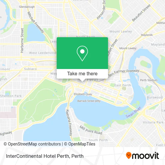 Mapa InterContinental Hotel Perth