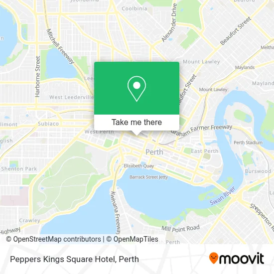 Mapa Peppers Kings Square Hotel