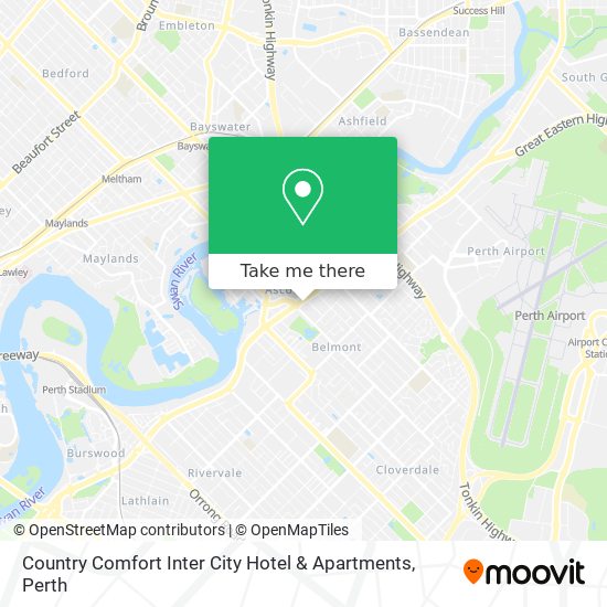 Country Comfort Inter City Hotel & Apartments map