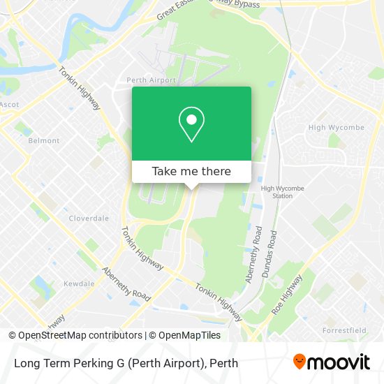 Long Term Perking G (Perth Airport) map