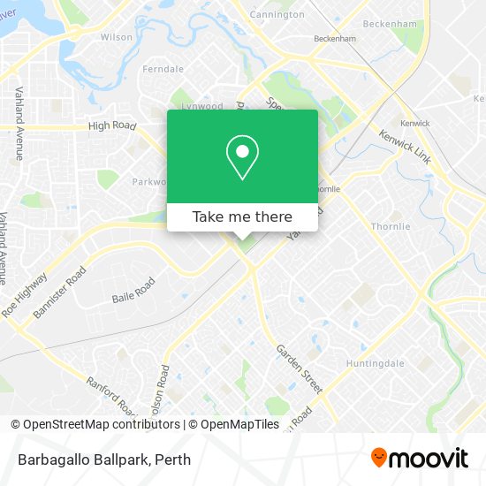 Barbagallo Ballpark map