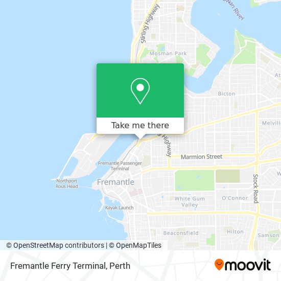 Fremantle Ferry Terminal map