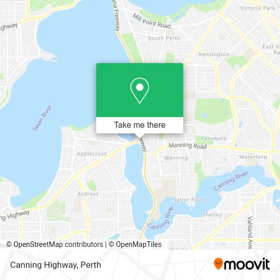 Mapa Canning Highway