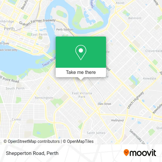 Mapa Shepperton Road