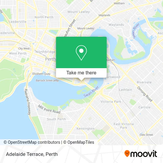 Mapa Adelaide Terrace