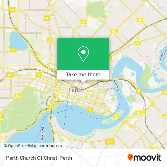 Perth Church Of Christ map