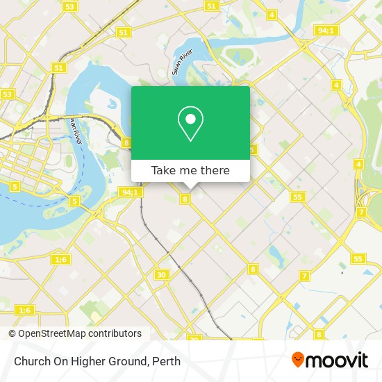 Church On Higher Ground map