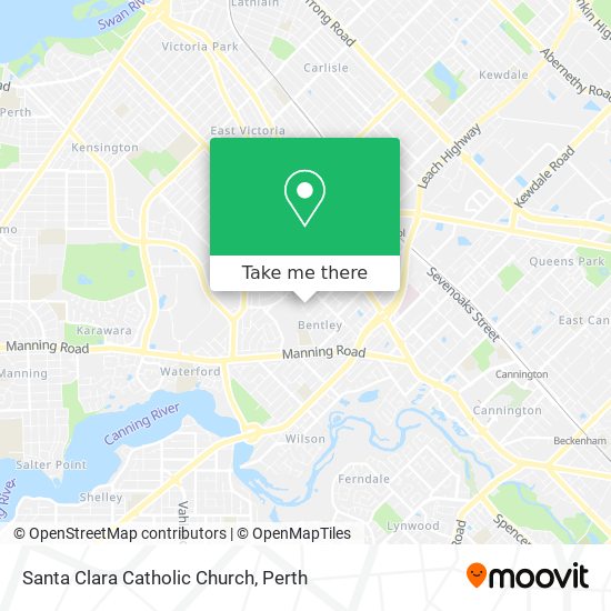 Santa Clara Catholic Church map